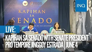 LIVE: Kapihan sa Senado with  Senate President Pro Tempore Jinggoy Estrada   | June 4