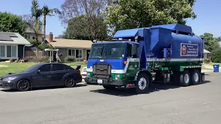 City of Ontario recycling pick up summer compilation 9135 (With some honks with my awesome driver)