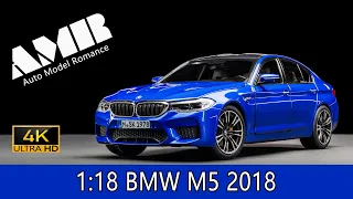 BMW M5 2018  Norev / 1:18 car model / 4k video by Auto Model Romance (AMR)