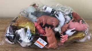 Vintage Farm Zoo Animals collectable pig sheep cow ASMR unboxing review