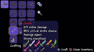 Terraria Crafting Zenith