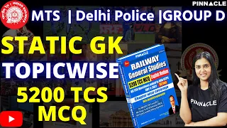 Static GK | 251-300| MTS | Delhi Police | RRB || TCS | PREVIOUS YEARS| PINNACLE RRB GS 5200 BOOK |