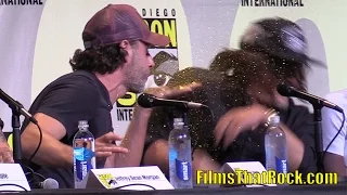 Andrew Lincoln Glitter Bombs Norman Reedus at Comic Con 2016