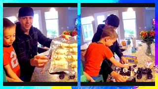 Baking with Monster Trucks | For Kids