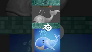 Blender vs Zbrush | Whale