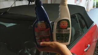 How To Clean and Protect a Convertible Top with 303 Convertible Top Cleaner and Fabric Guard!