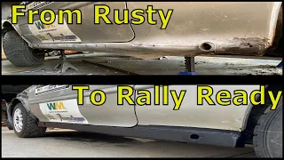 Fabricating Extremely Strong Rocker Panels On The Rally Car | Subaru GC8 Stage Rally Build