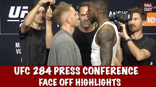 Full UFC 284: Pre Fight Press Conference Face Off Highlights