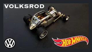 Hot Wheels VolksRod VW Beetle Hot Rod Custom Build-All Metal