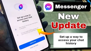 Set up a way to access your chat history messenger | continue with google messenger problem
