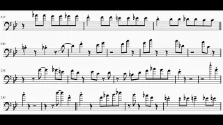 Blue Trombone - JJ Johnson Trombone Solo Transcription