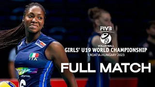 ITA🇮🇹 vs. CRO🇭🇷 - Full Match | Girls' U19 World Championship | Quarter Final