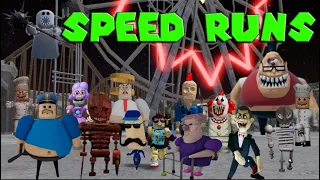 All Speed Runs in Scary Obby from Platinum Falls and Decent Obbies