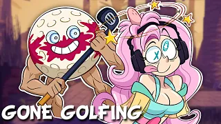 FLUTTERCHAN PLAYS GONE GOLFING | OW! RIGHT IN THE GOLF BALLS