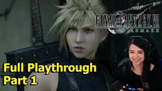 Final Fantasy VII Remake Full Playthrough [Part 1]