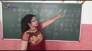 Sr.Kg - Grammar Arrange The Letters