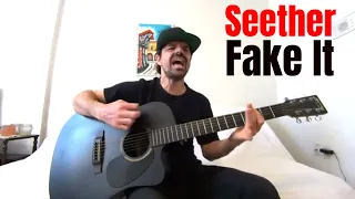 Fake It - Seether [Acoustic Cover by Joel Goguen]