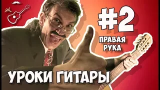 ПОСТАНОВКА ПРАВОЙ РУКИ - УРОК ГИТАРЫ №2 ДЛЯ САМЫХ НАЧИНАЮЩИХ ГИТАРИСТОВ