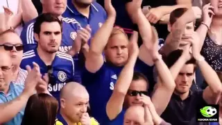 Mourinho and Chelsea fans They applaud to Steven Gerrard   Chelsea vs Liverpool 1 1 2015