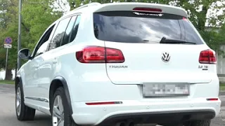 Спортивный глушитель на Volkswagen Tiguan 2L 2014 года