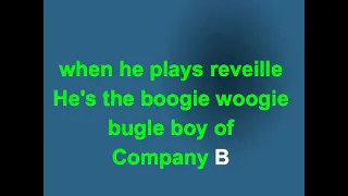 Boogie Woogie Bugle Boy Andrew Sisters  Karaoke