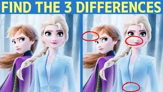 Find the 3 differences: Frozen (Disney)