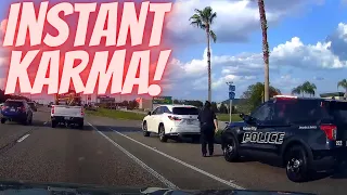 Bad Drivers USA & Canada - Road Rage-Hit and Run-Brake Check-Instant Karma-Learn How To Drive