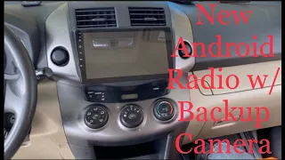 Installing New Android Radio With Backup Camera and Navigation on a "2009 Toyota RAV4"