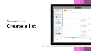 Getting started with Microsoft Lists - Create a list