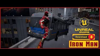 Unreal Engine 5 download Demo iron Man Matrix City