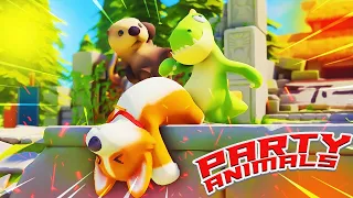 Веселая игра животные шалости | Party Animals Gameplay 🤩 A Fun and Chaotic Physics-Based Brawler