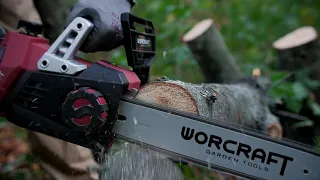 Акумуляторна пила WORCRAFT CGC-S40Li та акумуляторний гілкоріз-висоторіз WORCRAFT CPS-S20Li