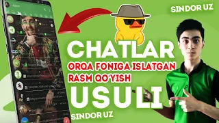 Chatlar orqa foniga rasm qo'yish | Telegraph sirlari | Telegram temasi | Pro tema | SindorUz