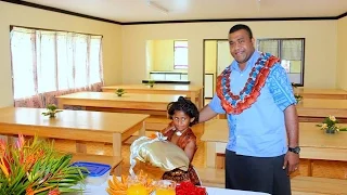 Fijian Permanent Secretary commissioned new dining hall and teacher's quarters.