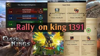 Clash Of Kings /Rally on king of  1391 😱💥🔥.. 61🌟 , KvK 1335 VS 399 & 1391 💪🔥🚨