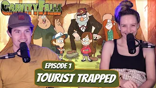 Mystery Begins! | Gravity Falls Season 1 Newlyweds Reaction | Ep 1 "Tourist Trapped"