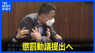 れいわ・山本太郎代表の懲罰動議提出へ　入管法改正案採決時などで議員らにケガさせる｜TBS NEWS DIG