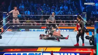 Drew McIntyre y Sheamus Vs Los Usos Ventaja en WarGames Parte 2 - WWE SmackDown 25 de Noviembre 2022