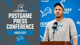 Jared Goff postgame media availability | 2023 NFC Championship: Lions vs. 49ers