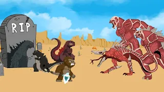 GODZILLA EARTH vs TITAN KONG, GODZILLA, SKULL CRAWLERS: Revive Strength FUNNY CARTOON