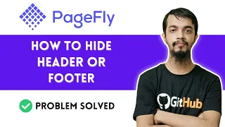 How to hide Header or Footer 👉 Pagefly Shopify Tutorial