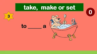 Collocations / Make, Take and Set