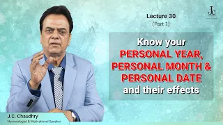 Know your Personal Year, Personal Month and Personal Date and their effects : Lecture 30(Part-1)
