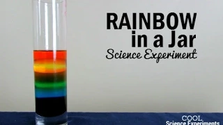 Rainbow in a Jar Science Experiment