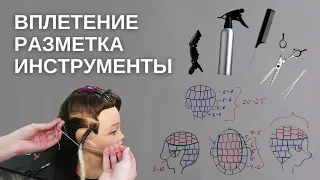 Мастер-класс Дреды Вплетение Разметка Инструменты