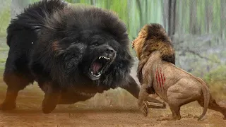 Lion Vs Tibetan Mastiff Video - Tibetan Mastiff Vs Lion In a Real Fight - PITDOG