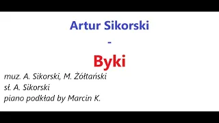 Artur Sikorski - Byki (piano podkład by Marcin K  = karaoke)