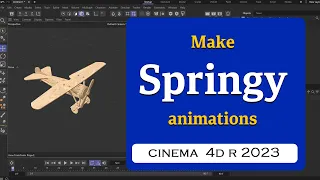 How to make Springy animations in Cinema 4D 2023  @MaxonVFX