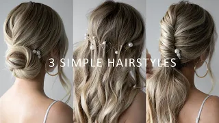 HOW TO: EASY Prom Hairstyles 👸🏼 Prom, Wedding, Bridal Hair