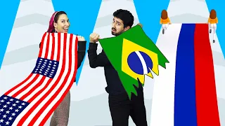 QUEM FICOU COM A MAIOR BANDEIRA NA CORRIDA do Flag Painters